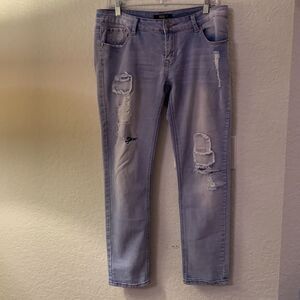 Bee & Ceci L.A. Distressed Patchwork Jeans Size 11( junior)